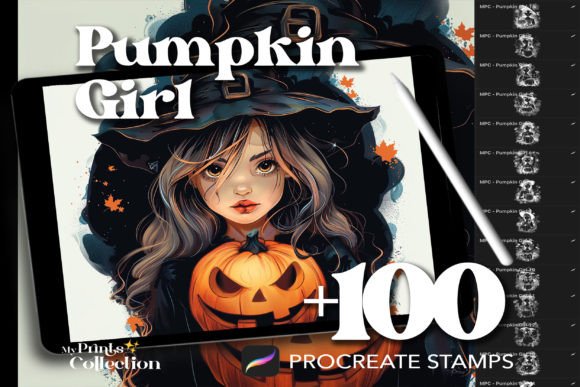 Download 100+ Procreate Girl Pumpkin Stamps - Premium Resources