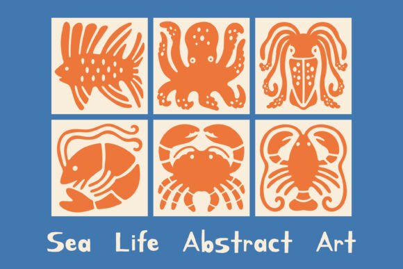 Download Sea Life Abstract Art - Abstract art Collection