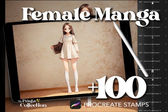 Download 100+ Procreate Female Manga Stamps - Premium Resources