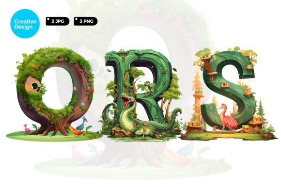 Download Letter QRS Forest Illustration - Premium Resources