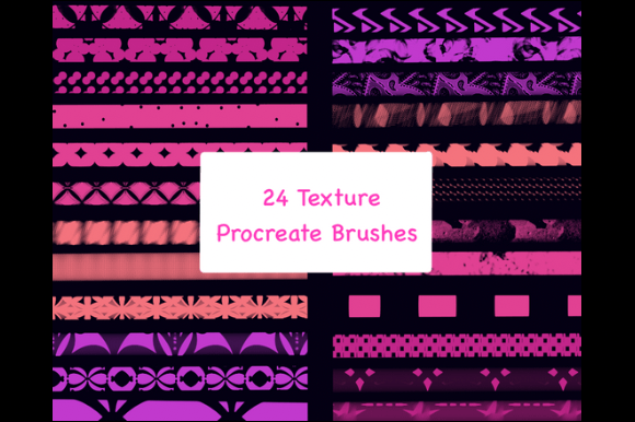 Download 24 Procreate Texture Brushes - Texture brushes Collection