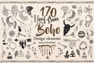Download Boho Tribal Design Elements Clipart - Design Collection