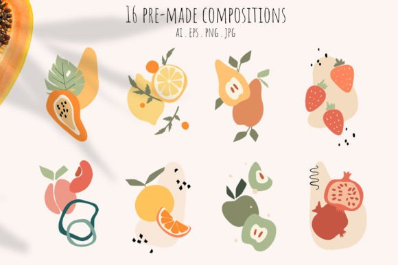 Download Juicy Fruits Abstract Art - Abstract art Collection