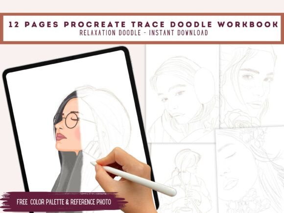 Download Trace and Colour Procreate Woman - Procreate woman Collection