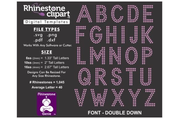 Download Rhinestone Design - DOUBLE DOWN 2" - Design Collection