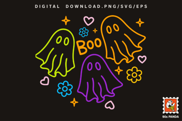 Download Halloween Neon Color Design Art PNG - Design Collection